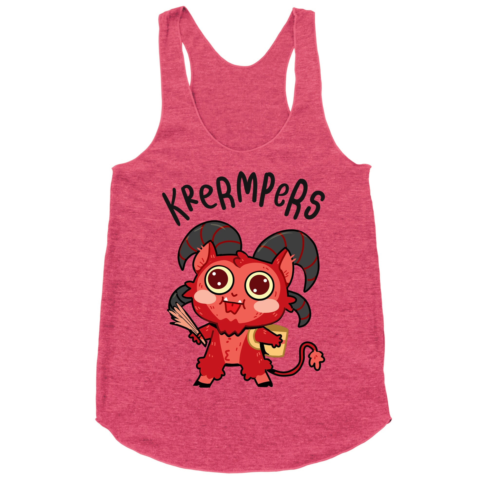 Krermpers Derpy Krampus Racerback Tank